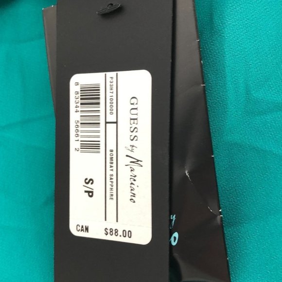 Guess By Marciano NWT teal layered keyhole camisole in Bombay Sapphire SP - Picture 5 of 14